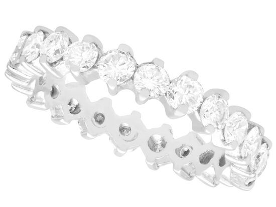 Full Eternity Ring in White Gold 1980s