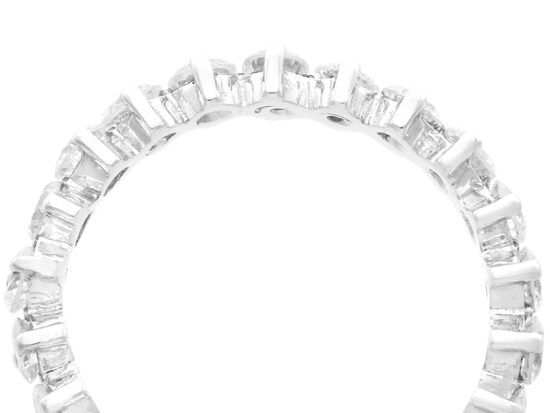 diamond Full Eternity Ring in White Gold 1980s