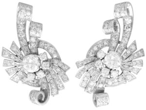 Art Deco diamond earrings
