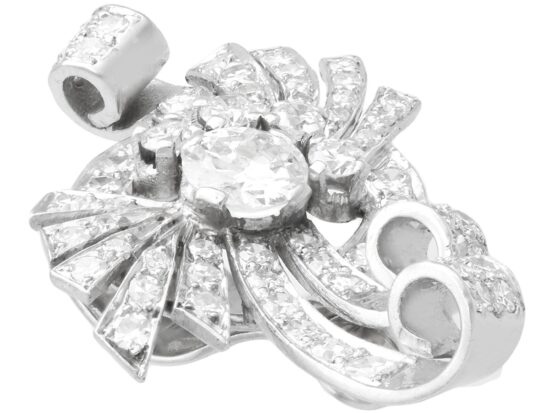 1940s diamond earring
