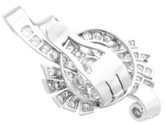 reverse of art deco earring