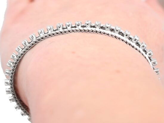 Diamond Bracelet Worn Close-Up