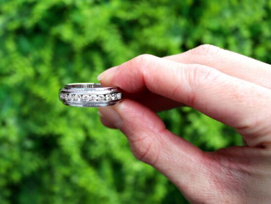Vintage Unisex Eternity Ring outside