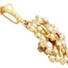 Antique pearl and Ruby Brooch Pendant
