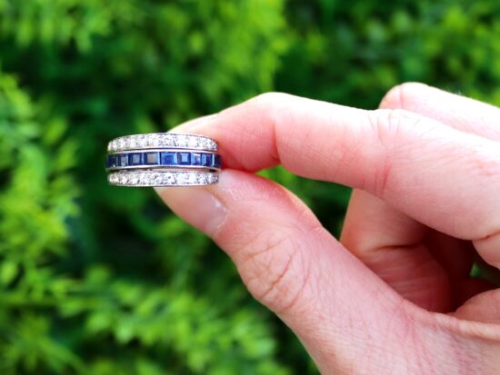 gemstone eternity ring outside