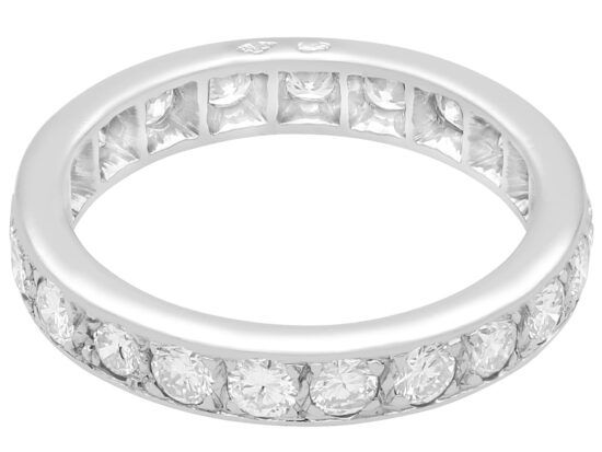 diamond 18ct White Gold Eternity Ring Vintage
