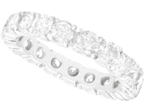 Platinum Eternity Ring with Diamonds