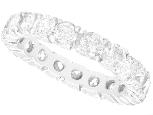 Platinum Eternity Ring with Diamonds