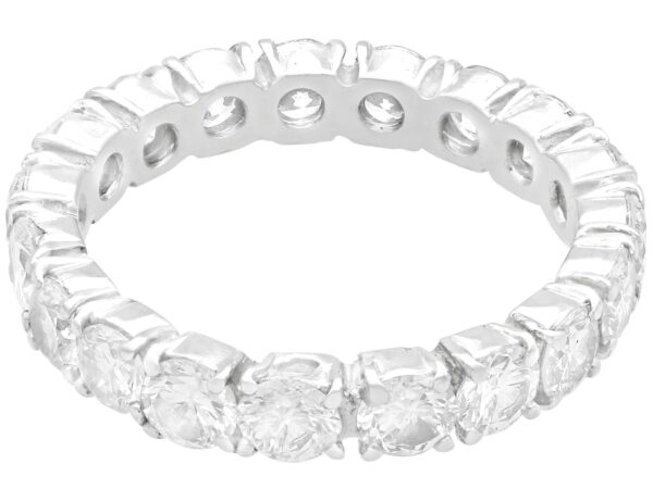 Platinum Eternity Ring with Diamonds