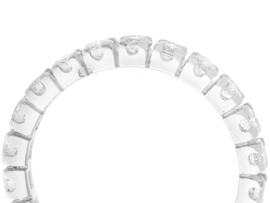 4 Claw Set diamond Eternity Ring