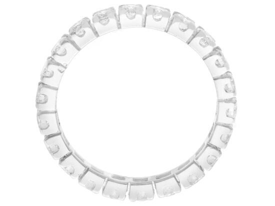 white gold 4 Claw Set diamond Eternity Ring