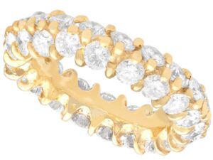 Double Row Diamond Eternity Ring