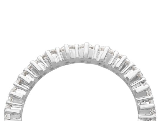Vintage Full Diamond Eternity Ring in white gold
