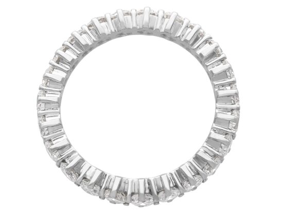 Vintage Full Diamond Eternity Ring in white gold