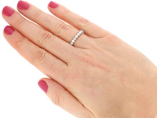 wearing Vintage Full Diamond Eternity Ring