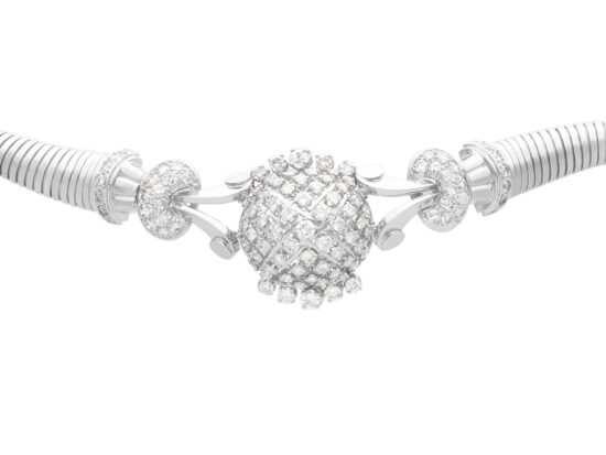 Diamond Necklace Bracelet Set