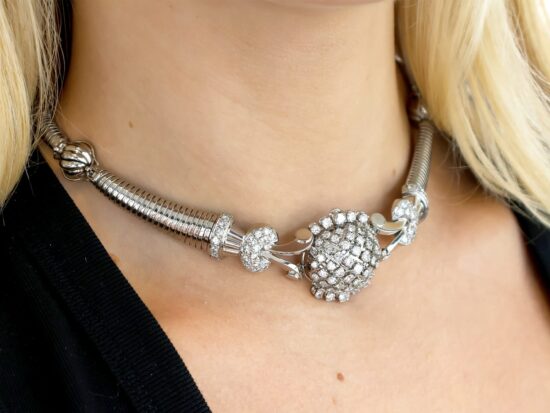 Diamond Necklace Close Up