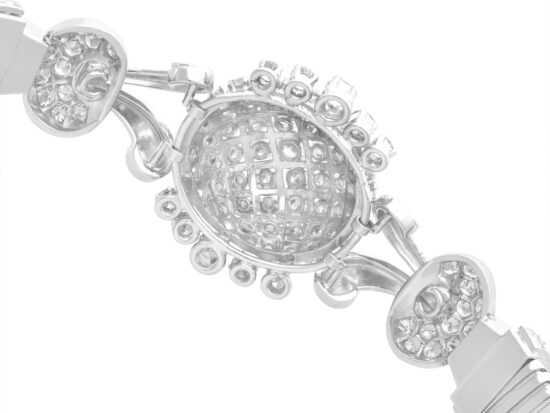 Reverse View of Diamond White Gold Bracelet