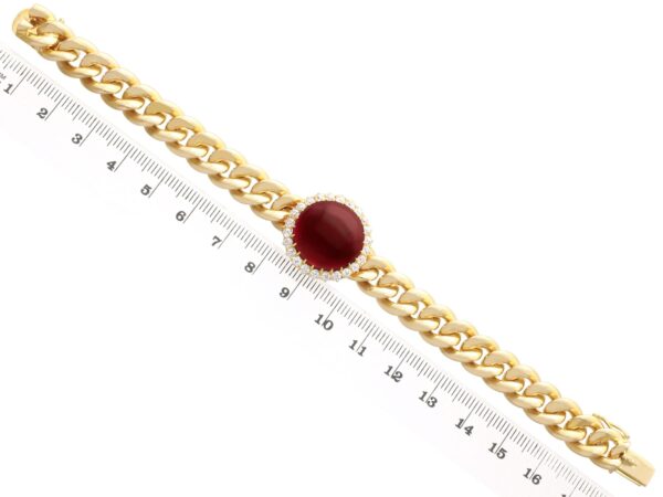 Garnet Diamond Bracelet Measurement View