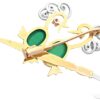 Yellow Gold Bird Brooch Reverse