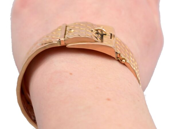 French Buckle Bracelet Worn Close-Up
