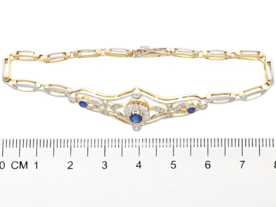 Sapphire Diamond Bracelet Measurement