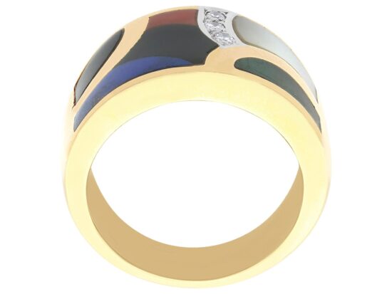 vintage gold and gemstone ring