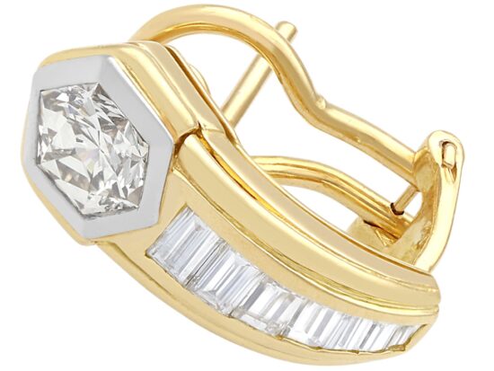 Vintage Diamond Earrings Product Shot