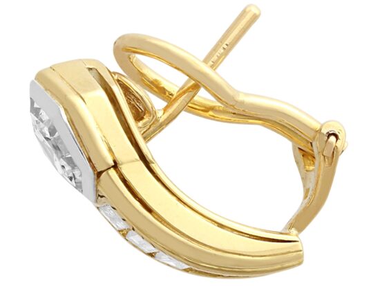 Yellow Gold Earring Side Detail