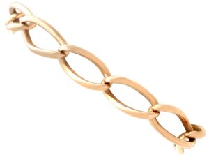 Antique Gold Curb Bracelet