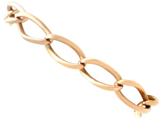 Antique Gold Curb Bracelet