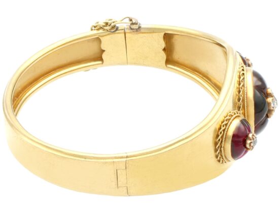 Victorian Gold Bangle Side View