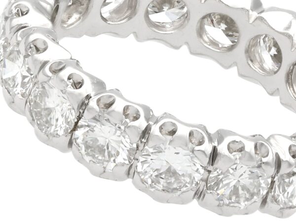 White Gold Full Eternity Ring close up
