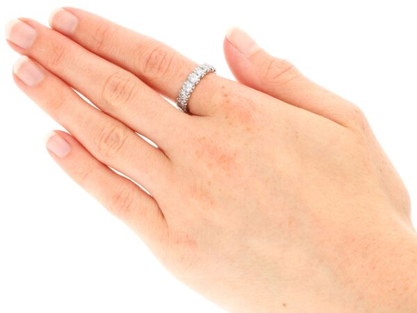 wearing White Gold Full Eternity Ring