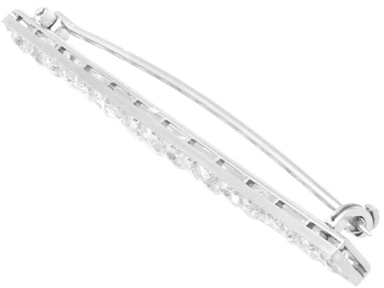 Old Cut Diamond Line Brooch