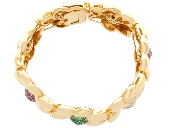 Ruby Emerald Diamond Bracelet
