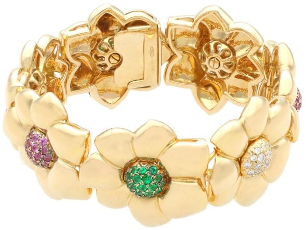 Emerald Diamond Panel Yellow Gold