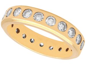 Vintage Eternity Ring Yellow Gold UK