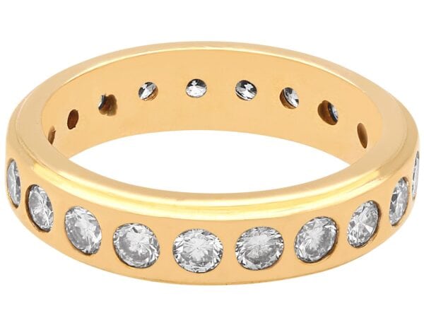 Vintage Eternity Ring Yellow Gold UK