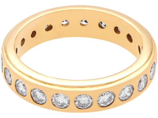 Vintage Eternity Ring Yellow Gold UK