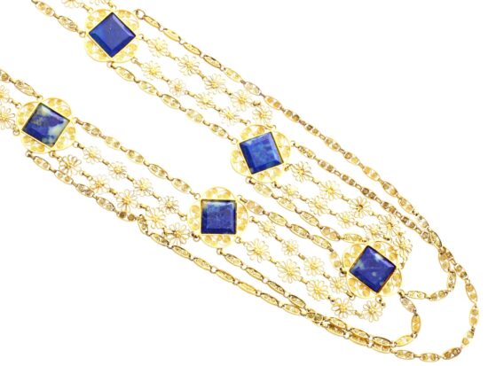 Victorian Lapis Lazuli Necklace