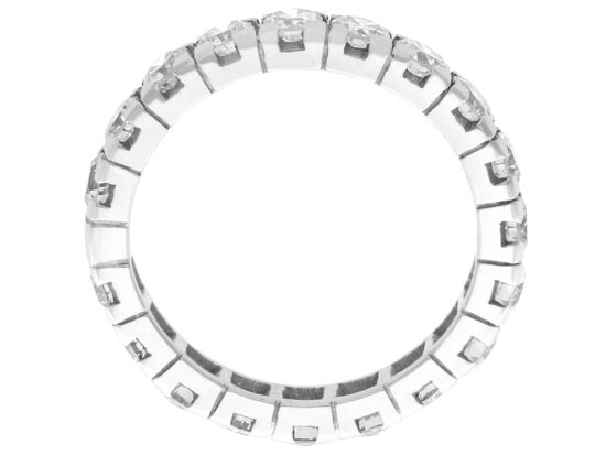 setting of 19 Stone Diamond Eternity Ring