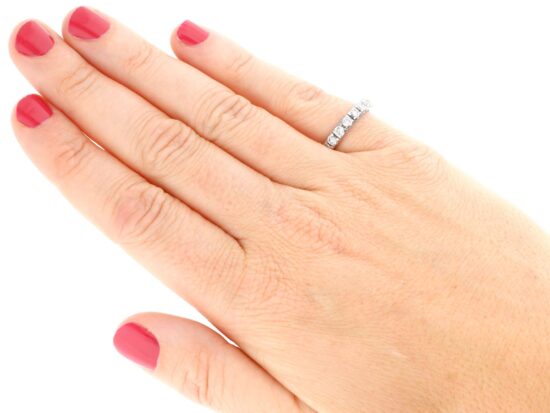 wearing 19 Stone Diamond Eternity Ring