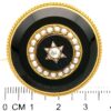 Victorian Onyx Brooch with Diamonds size