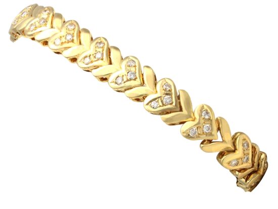 Vintage Diamond Yellow Gold Bracelet