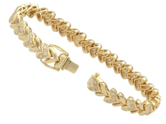 Diamond Bracelet Clasp Open