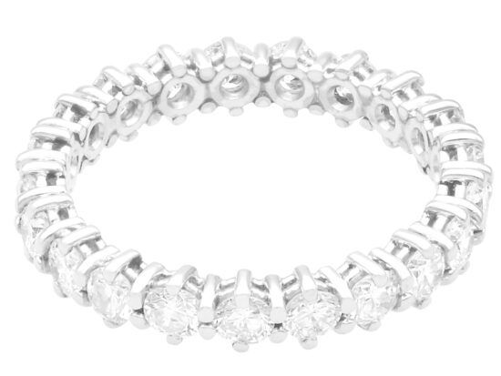 vintage White Gold Full Eternity Ring