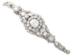 Vintage Diamond White Gold Bracelet