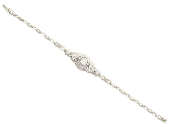 12ct White Gold Diamond Bracelet