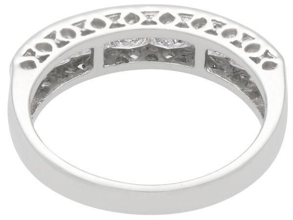 Platinum half Eternity Band back